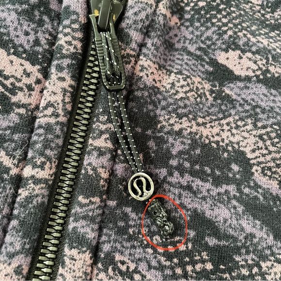Lululemon Scuba Hoodie IV Full Zip in Rip Wave Purple Thunder Black Sz 4 - Picture 12 of 12